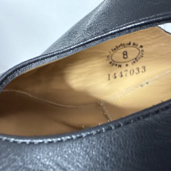 John Fluevog Women's Heeled Shoes Sz 8 Black Leather Mary Jane Mid Heel Designer - Picture 10 of 10